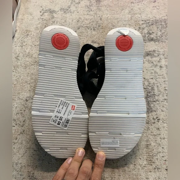 FitFlop Heda Chain Slide Backstrap Sandals - Black - Picture 3 of 3